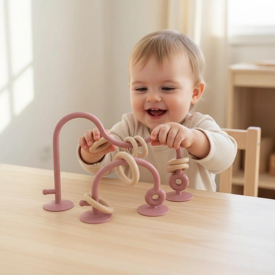 Misiu  Tischspielzeug mit Saugnäpfen 