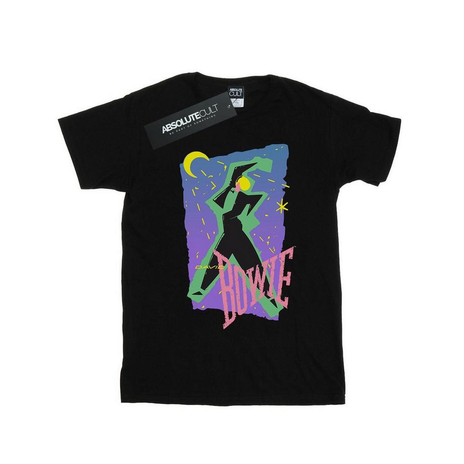 David Bowie Neon Moon Bedrucktes T-Shirt  
