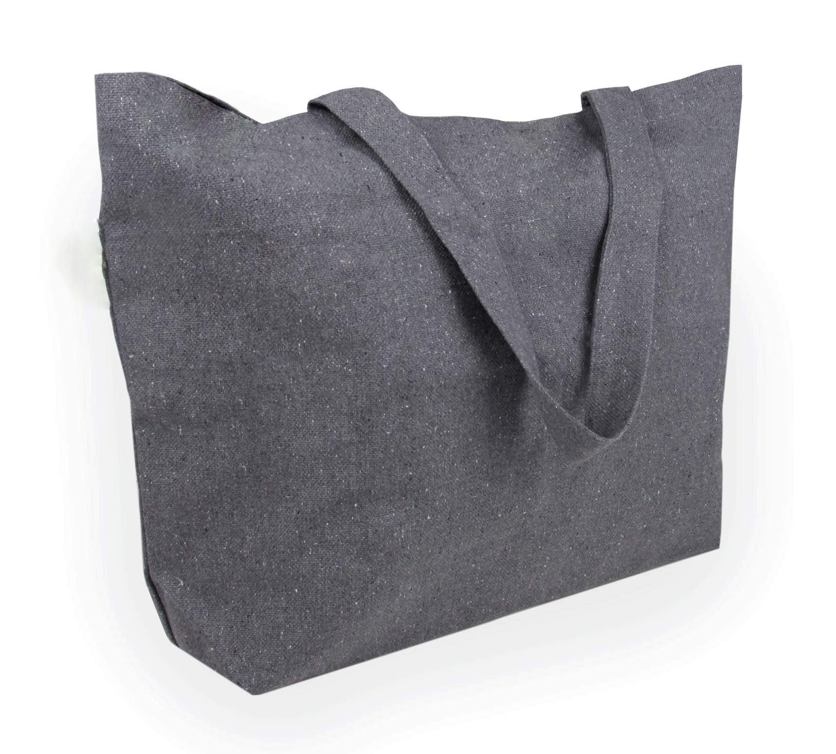 Only-bags.store  sehr große Tragetasche | aus recycelter Baumwolle | mit dickem Stoff | sehr robust | 2 lange Henkel | ideal als Einkaufstasche, Badetasche, Aufbewahrung 