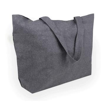 très grand sac de transport| en coton recyclé | avec tissu épais | très robuste | 2 longues poignées | idéal comme sac à provisions, sac de bain, magasin