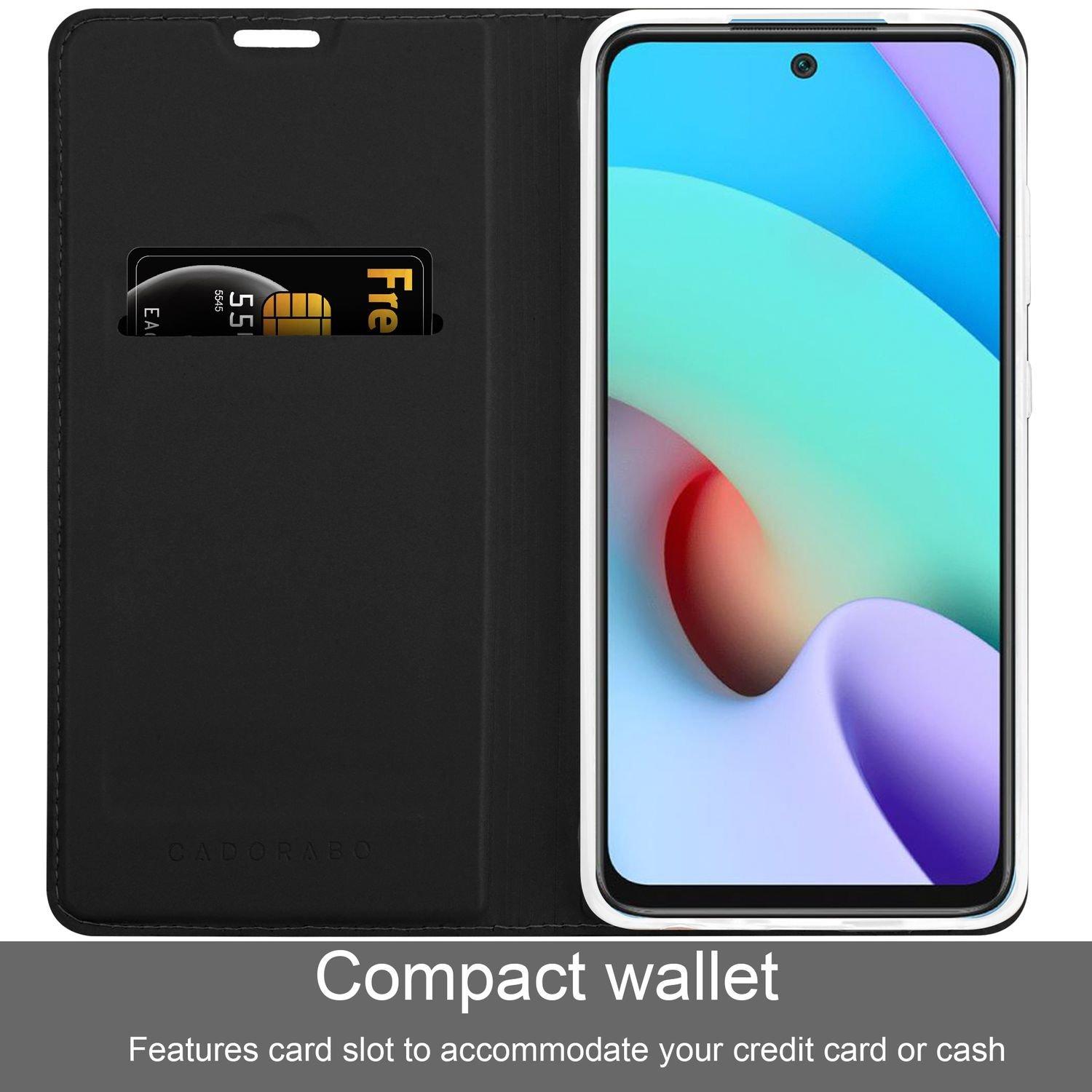 Cadorabo  Housse compatible avec Xiaomi RedMi 10 4G - Coque de protection avec fermeture magnétique, fonction de support et compartiment pour carte 