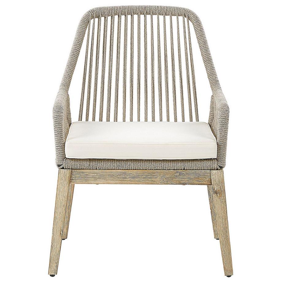 Beliani Set mit 2 Stühlen und Sitzkissen aus Polypropylen Retro OLBIA  