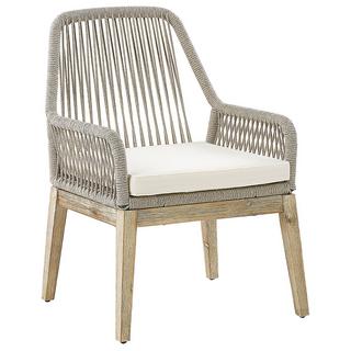 Beliani Lot de 2 chaises de jardin avec coussins en Polypropylène Rétro OLBIA  