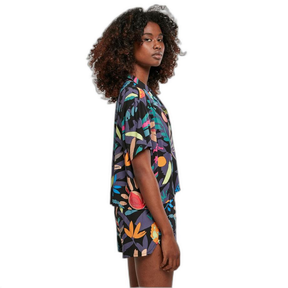URBAN CLASSICS Camicia da donna a maniche corte Urban Classics Viscose Resort GT  