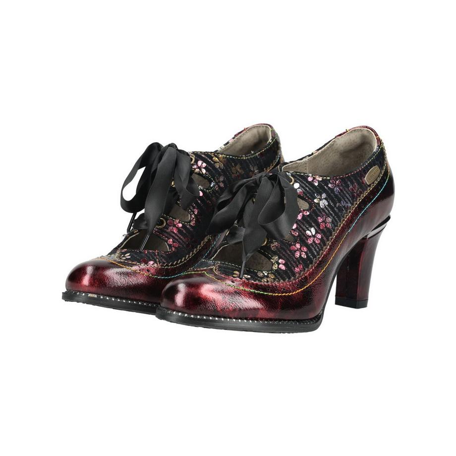 Laura Vita Pumps floreali con fiocco in raso  