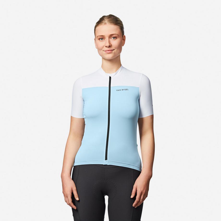 Maillot vélo manches courtes près du corps polyester