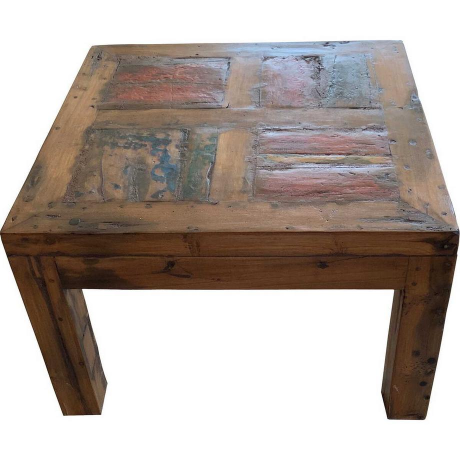 Tavolino Kokoda teak marrone 70x70