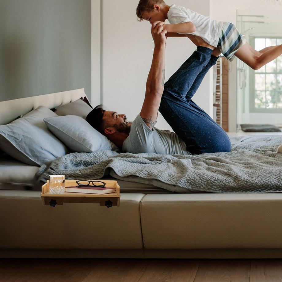 Northix  Étagère de lit pliable en bambou 