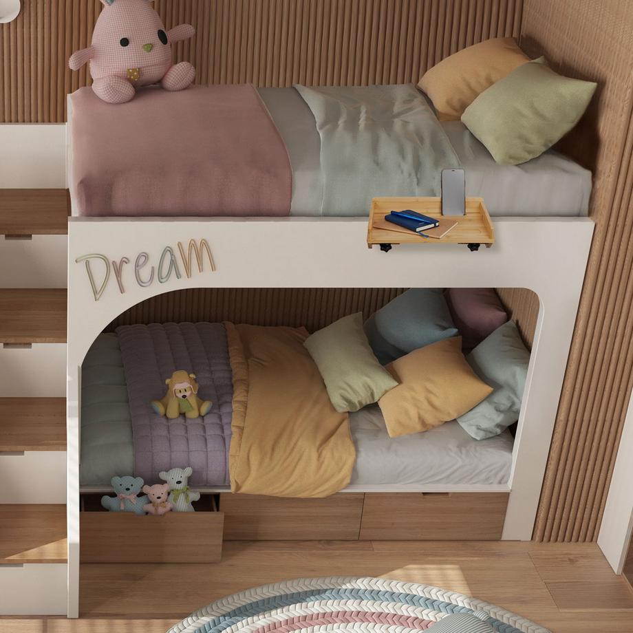 Northix  Étagère de lit pliable en bambou 