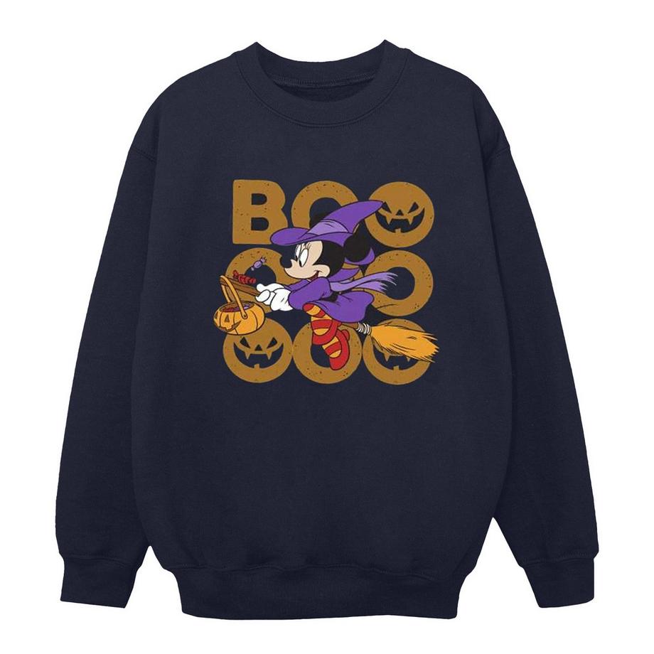 Disney Boo Minnie Mouse Halloween Sweatshirt  