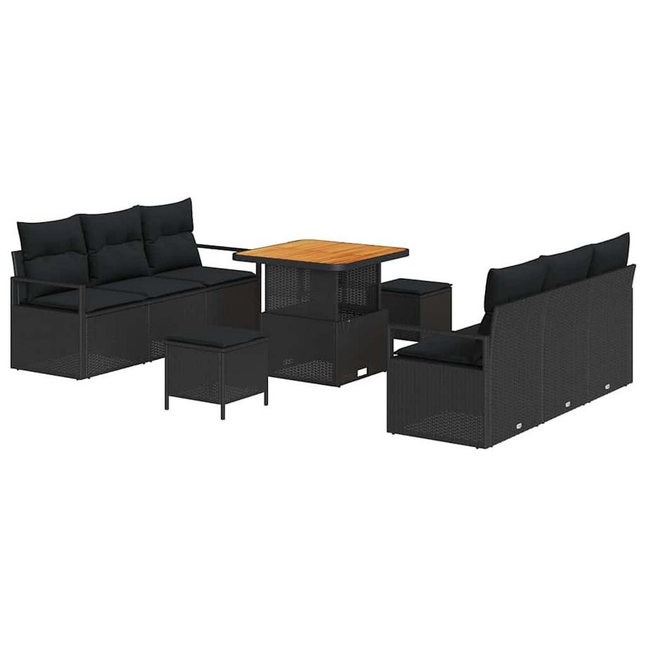 Ensemble de canapés d'extérieur poly rattan