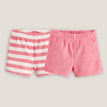 2er-Pack Shorts aus Frottee