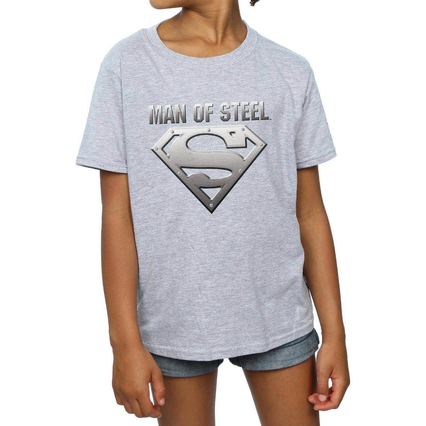 DC COMICS  Tshirt SUPERMAN MAN OF STEEL SHIELD 