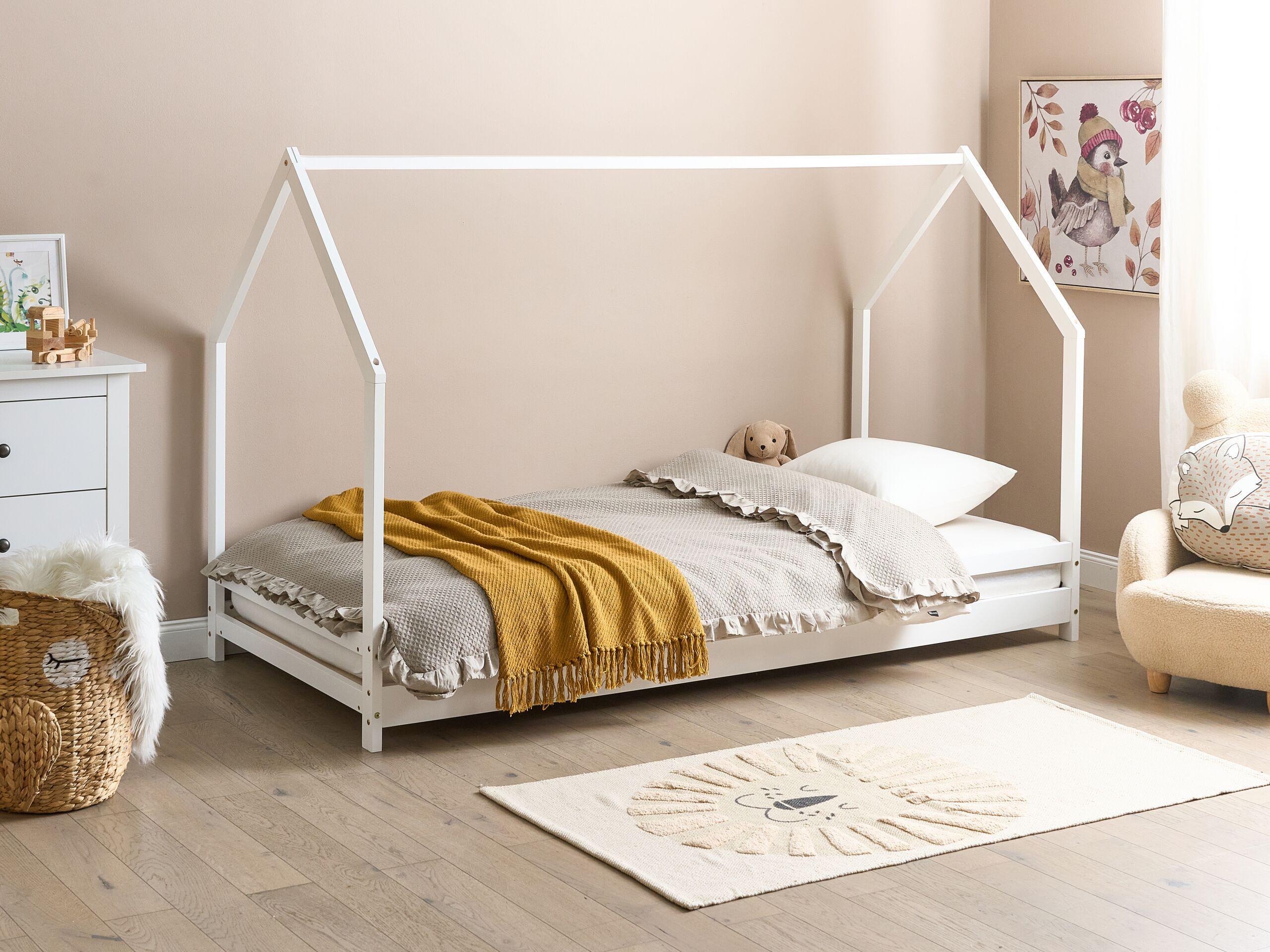 Beliani Bett mit Lattenrost aus Kiefernholz Modern APPY  