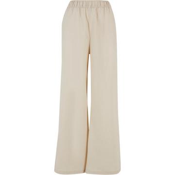 pantaloni in lino misto wide