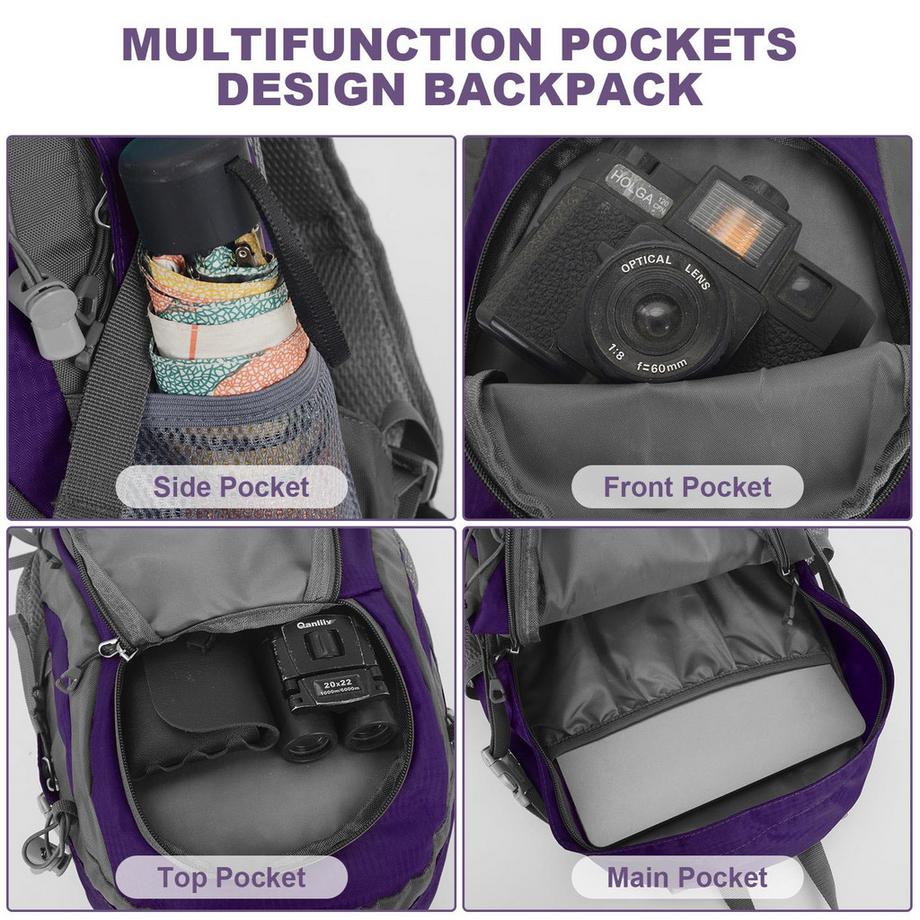 Only-bags.store  Wanderrucksack Trekkingrucksack Reiserucksack Wasserdichter Campingrucksack 