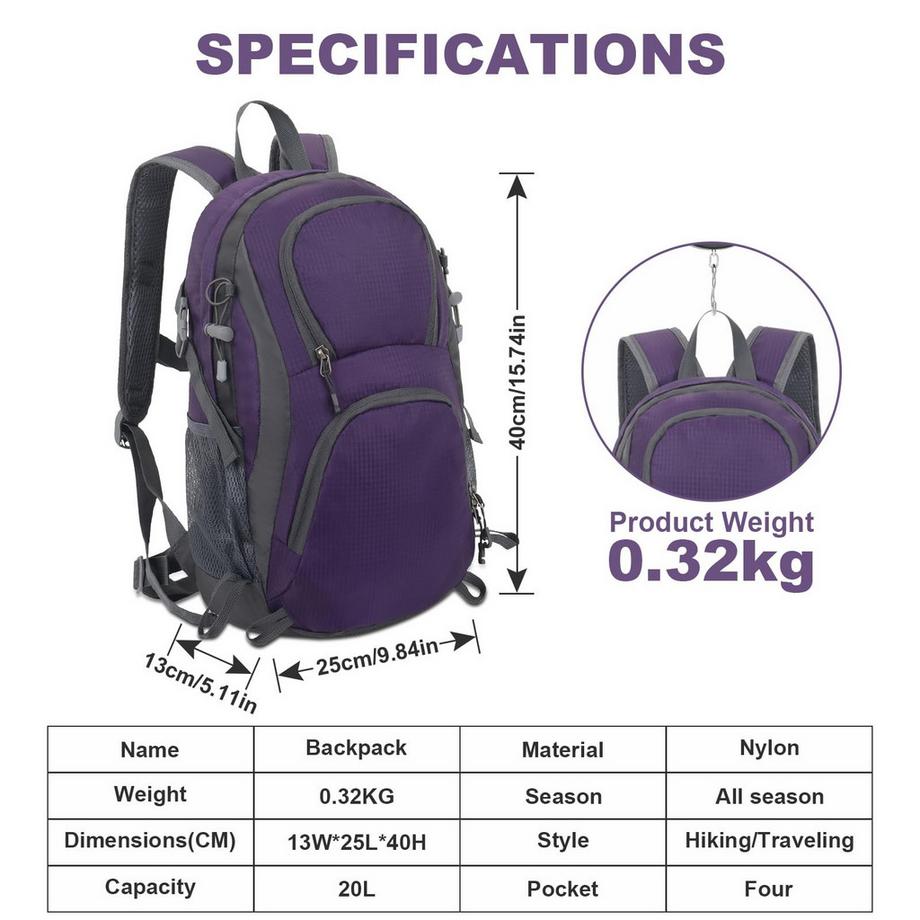 Only-bags.store  Wanderrucksack Trekkingrucksack Reiserucksack Wasserdichter Campingrucksack 