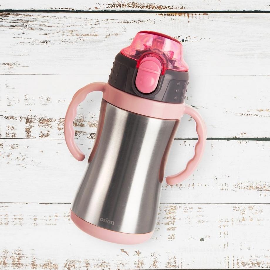 Orion  Tasse thermos avec poignée et bec verseur en acier inoxydable 