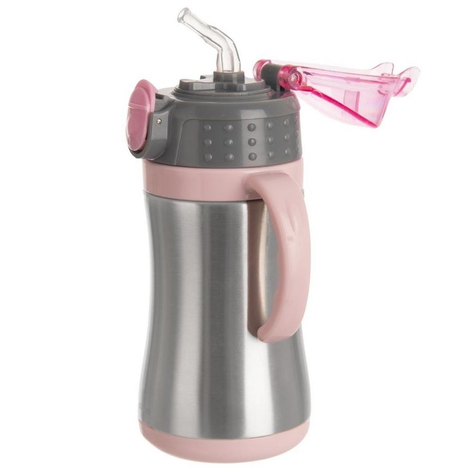Orion  Tasse thermos avec poignée et bec verseur en acier inoxydable 