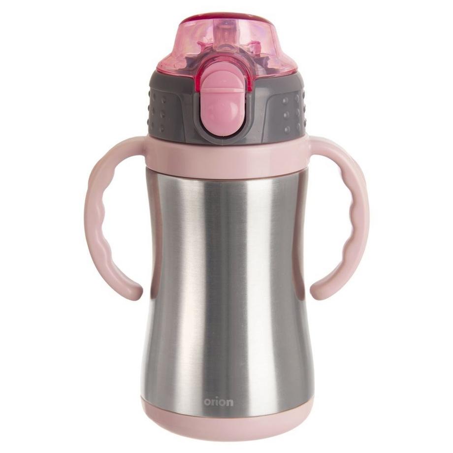 Orion  Tasse thermos avec poignée et bec verseur en acier inoxydable 