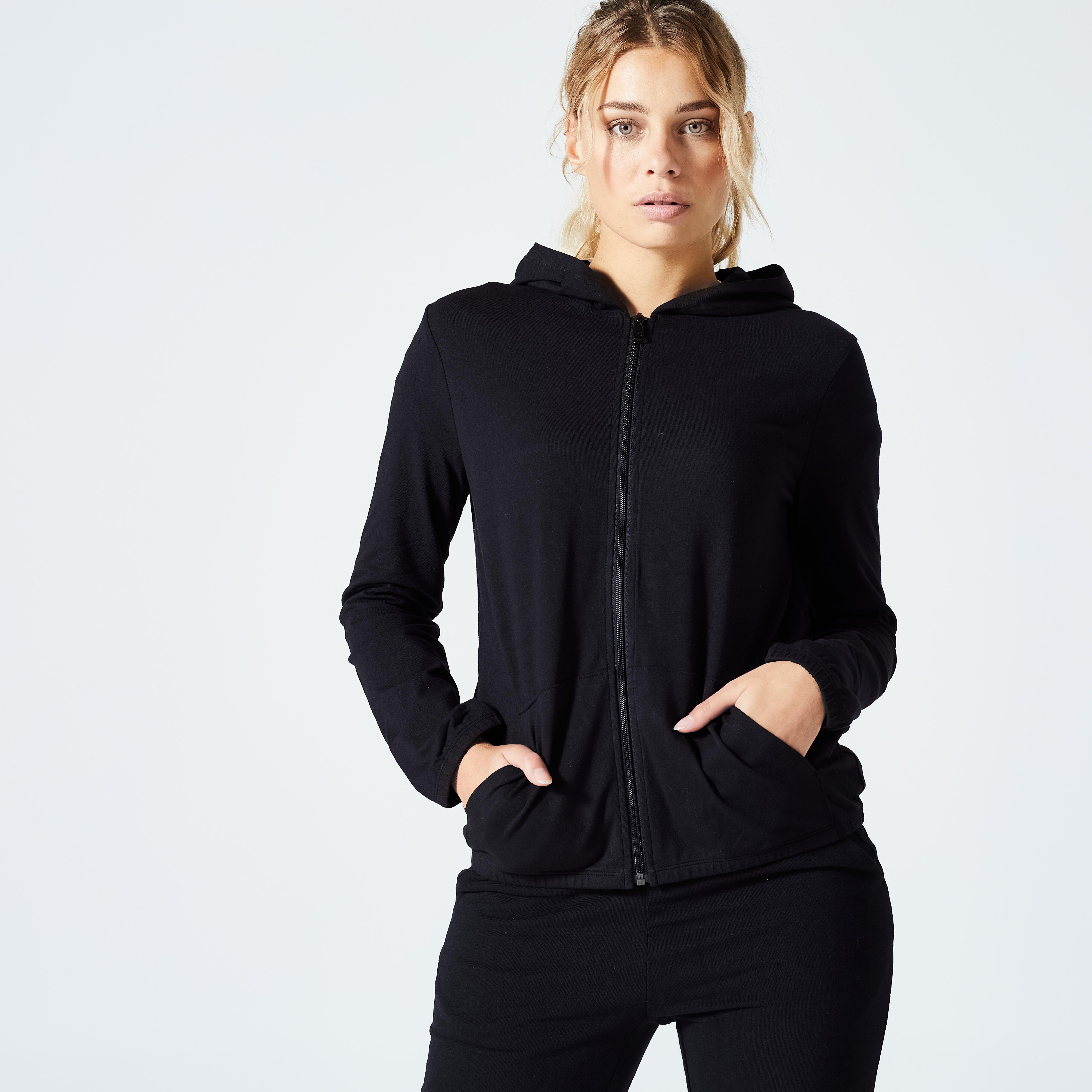 Jogginghose Damen Regular - Essentials 500 schwarz - Decathlon