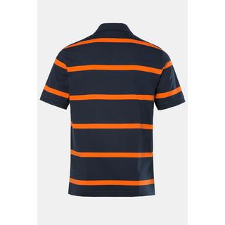 JP1880  Maglia polo in jersey con righe e mezze maniche, fino alla tg. 8XL 