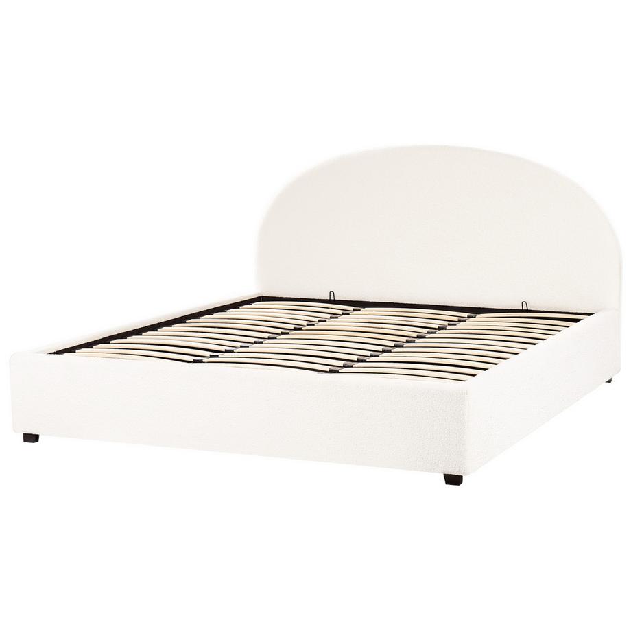 Beliani Letto contenitore en Bouclé  VAUCLUSE  