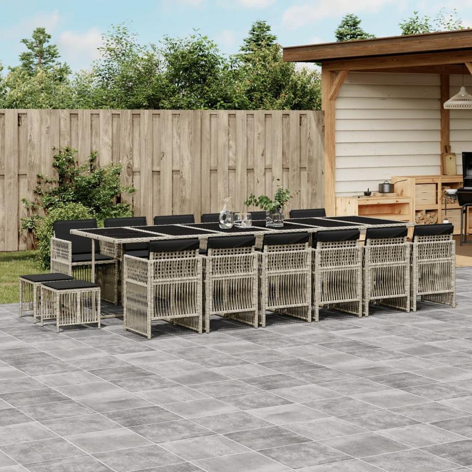 VidaXL set da pranzo da giardino Polirattan  
