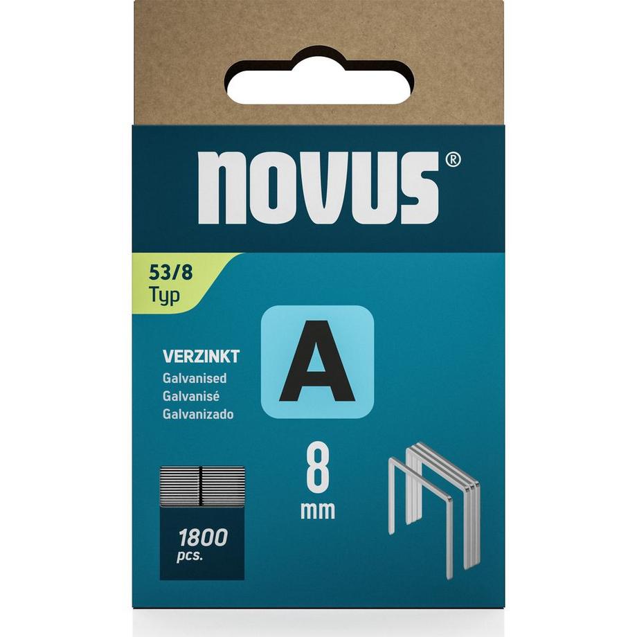 Novus Feindrahtklammern 1800 Stk. Kartonverpackung  