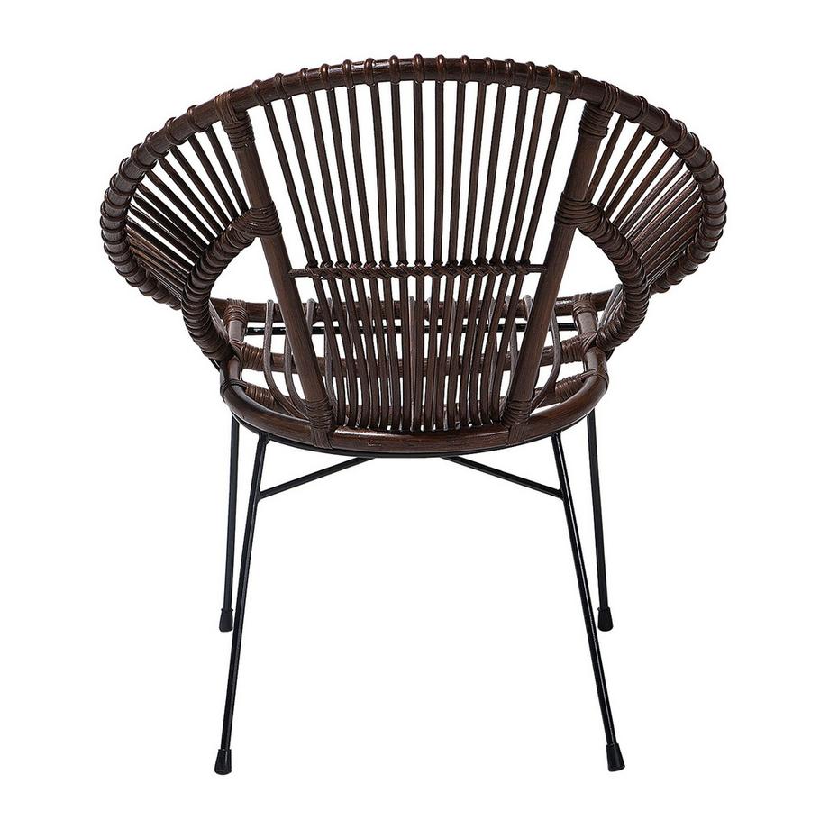 Beliani Esszimmerstuhl aus Rattan Boho SARITA  