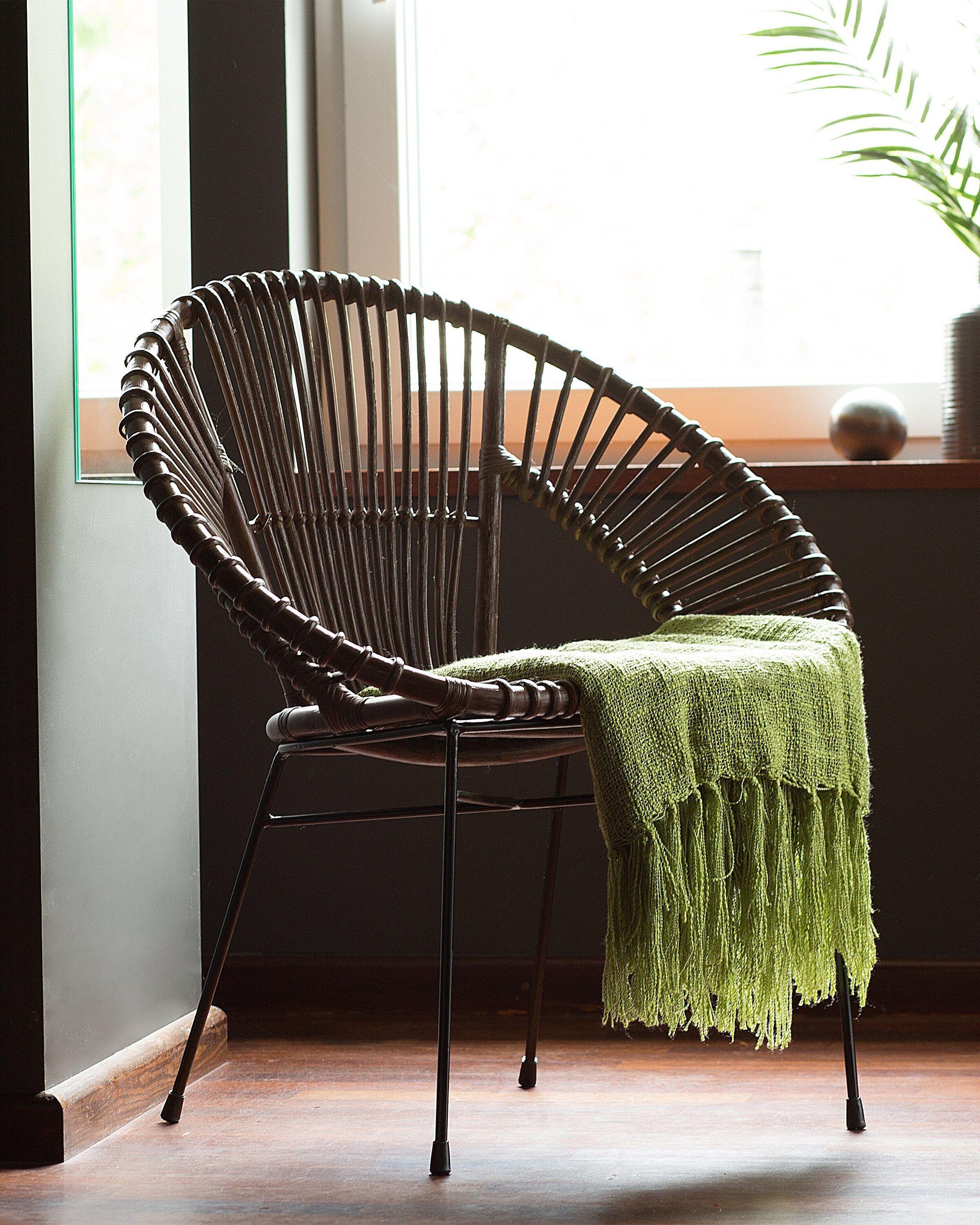 Beliani Esszimmerstuhl aus Rattan Boho SARITA  