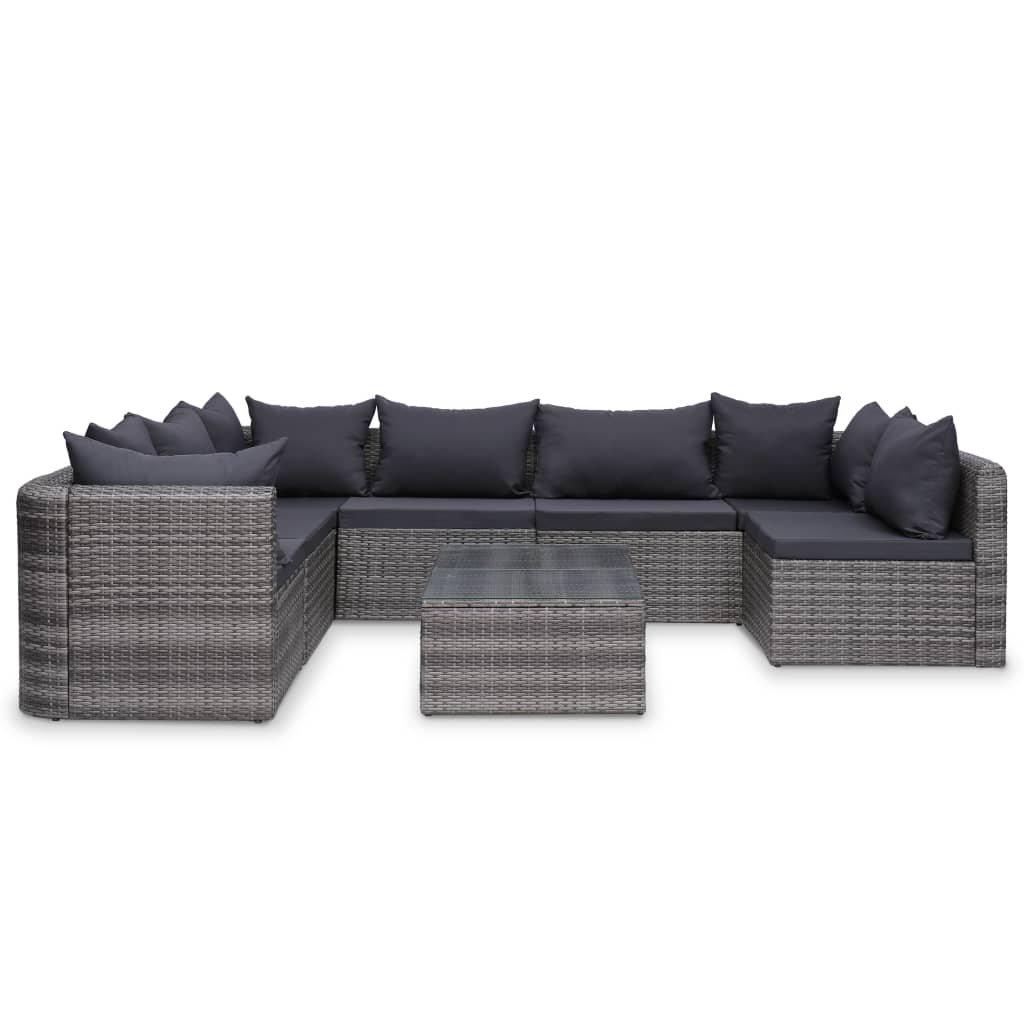 VidaXL Garten-sofagarnitur poly-rattan  