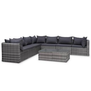 VidaXL Garten-sofagarnitur poly-rattan  