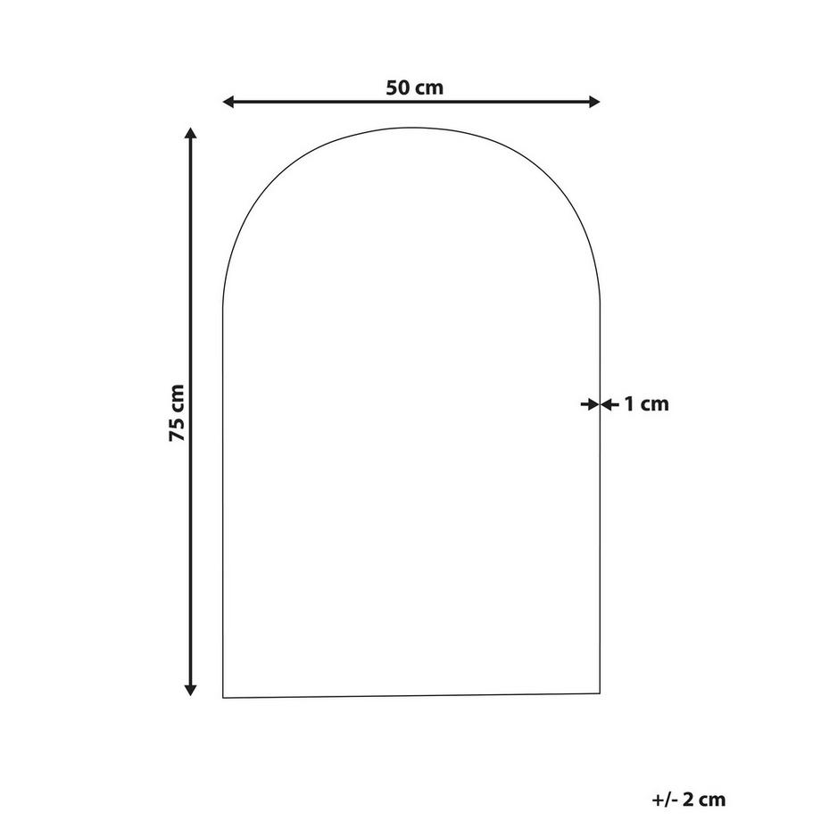 Beliani Miroir en Verre Scandinave ANNECY  