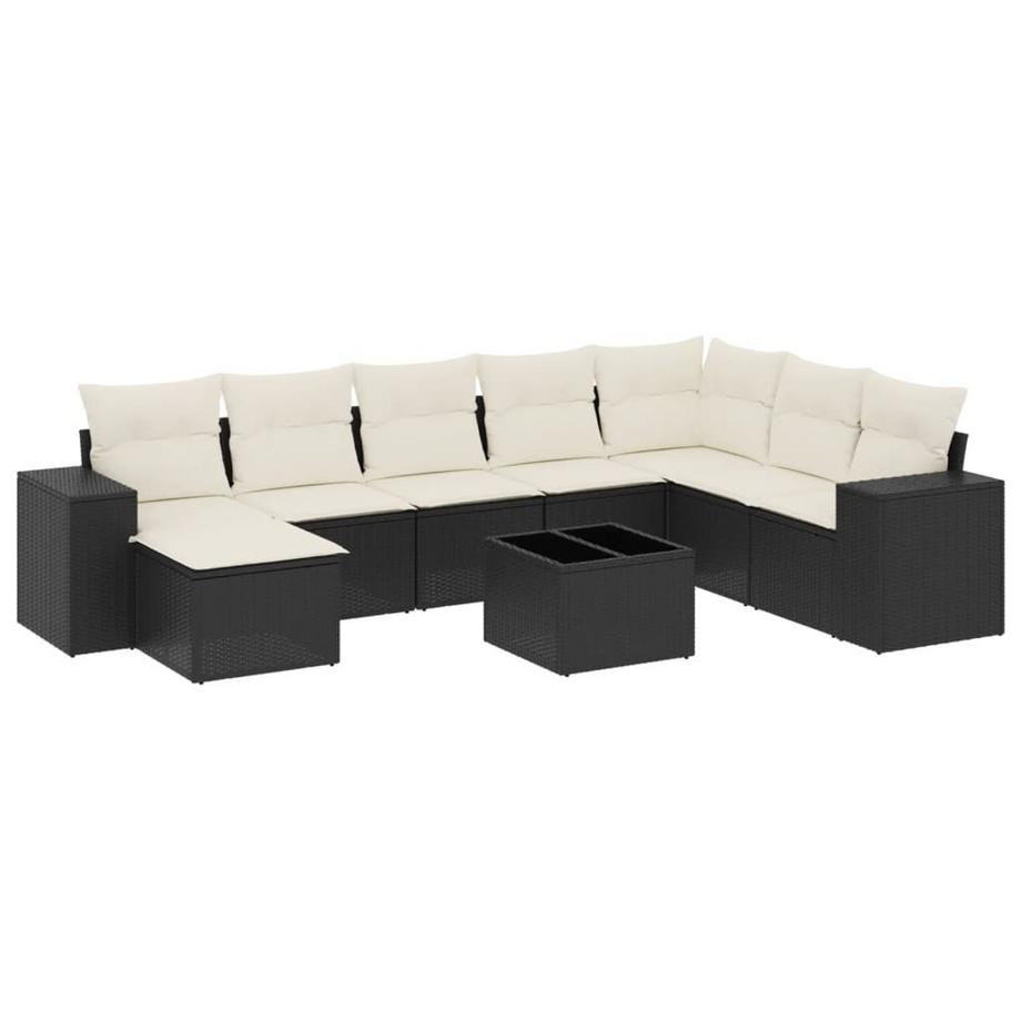 set divano da giardino Polirattan