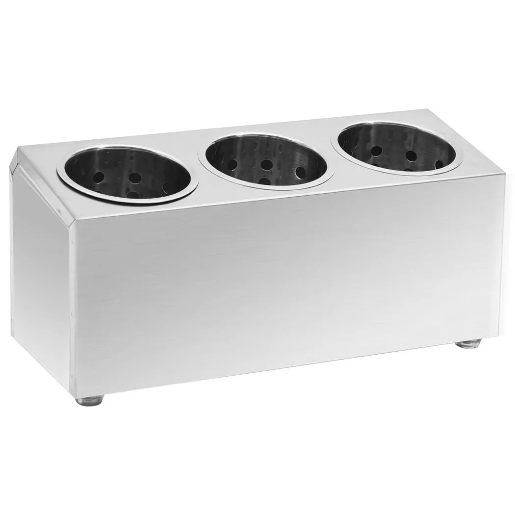 VidaXL - Porte-couvert acier, One Size, Argent