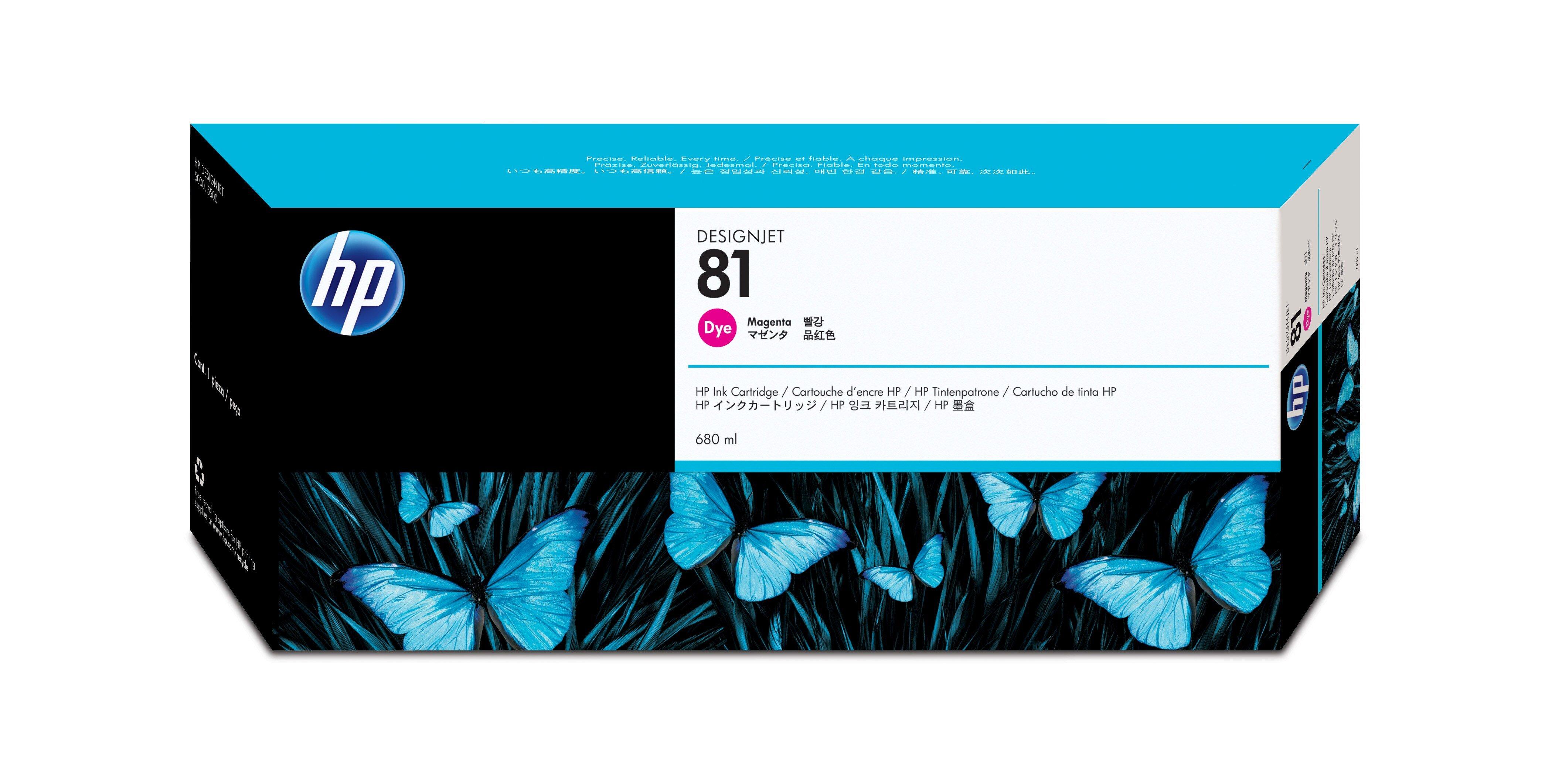 Hewlett-Packard  HP Tintenpatrone 81 magenta C4932A DesignJet 5000/5000PS 680ml 