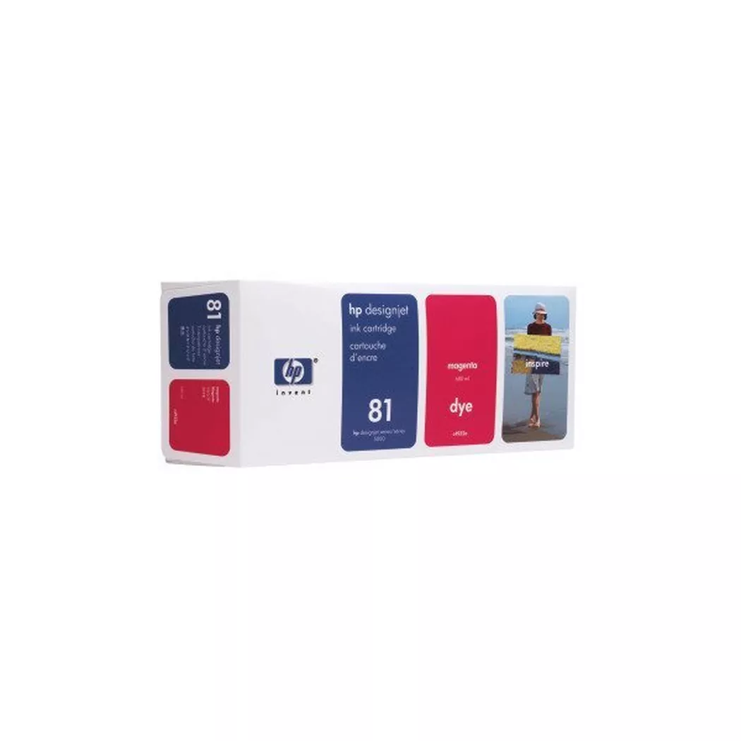 Hewlett-Packard – HP Tintenpatrone 81 magenta C4932A DesignJet 5000/5000PS 680ml, One Size