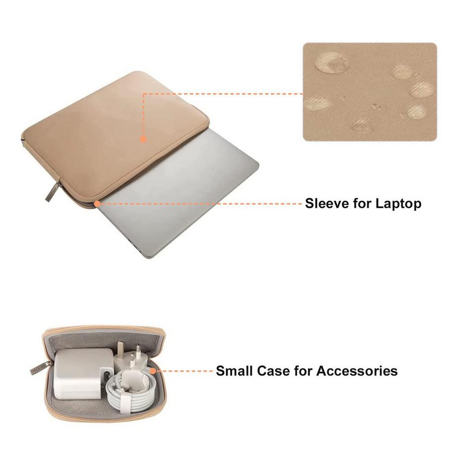 Only-bags.store Custodia in neoprene per laptop con piccolo astuccio  