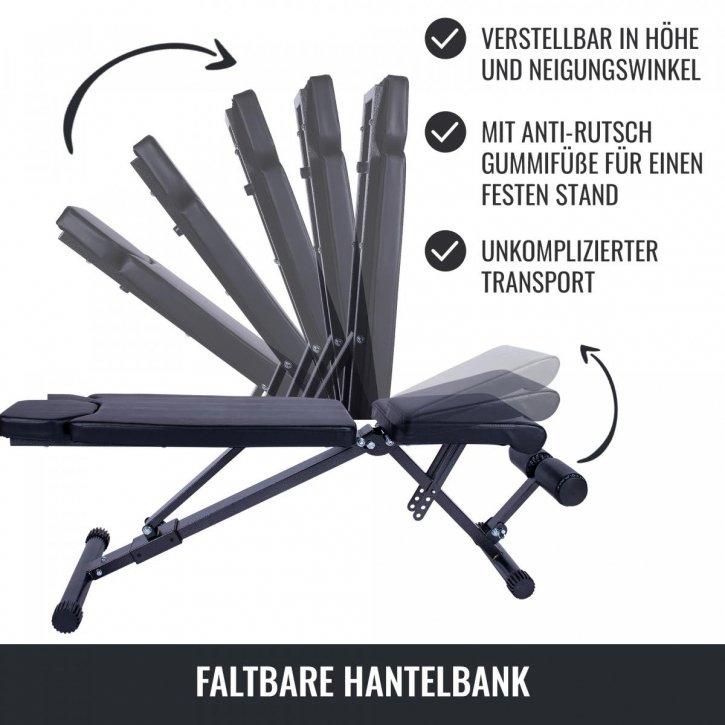 Gorilla Sports  Faltbare Hantelbank 