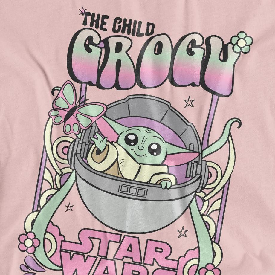 STAR WARS T-Shirt Hippie con Stampa Grogu  