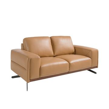 2-Sitzer-Sofa, gepolstert mit Leder in der Farbe Arena