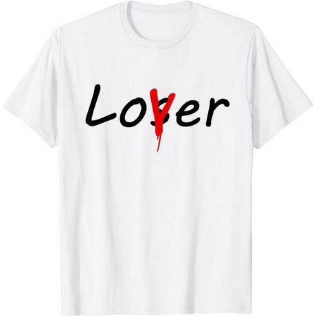 It Loser Lover Grafikdruck T-Shirt  