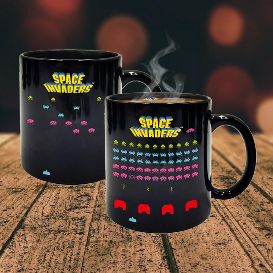 Mad Monkey Mug Space Invaders à changement de couleur  