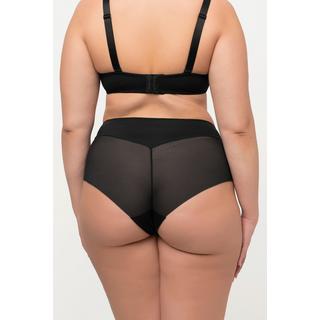 Ulla Popken  Culotte maxi aspect string à empiècements en mesh sur le côté 