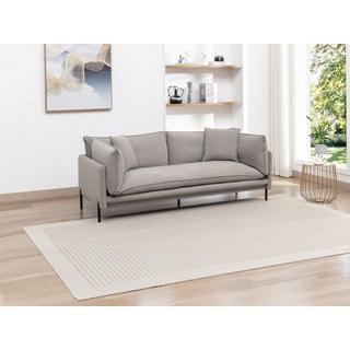 Vente-unique Sofa 3-Sitzer - Stoff - Grau - CORFINO  