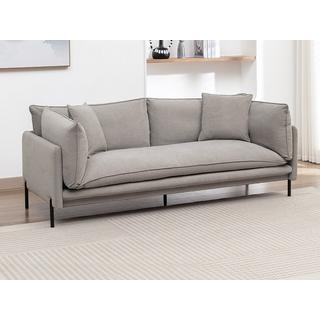 Vente-unique Sofa 3-Sitzer - Stoff - Grau - CORFINO  