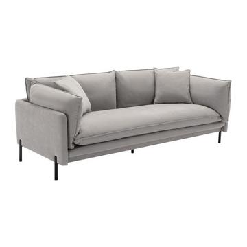 Sofa 3-Sitzer - Stoff - Grau - CORFINO