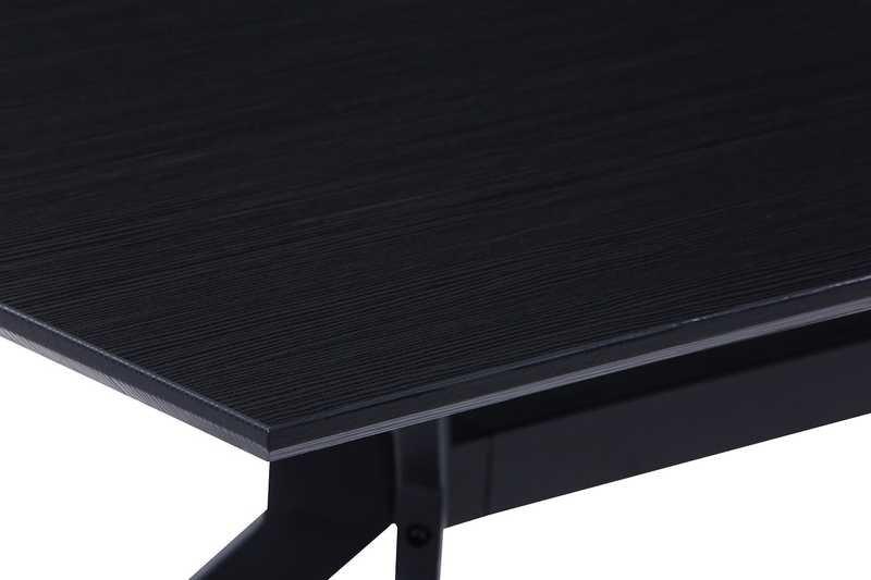 mutoni Tavolo da pranzo telaio ad X grigio scuro-nero 180x90  