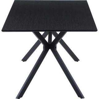 mutoni Tavolo da pranzo telaio ad X grigio scuro-nero 180x90  